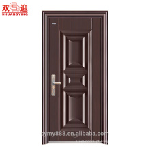 Design de porta única de aço inoxidável Painel de pele de porta galvanizada porta anti-roubo